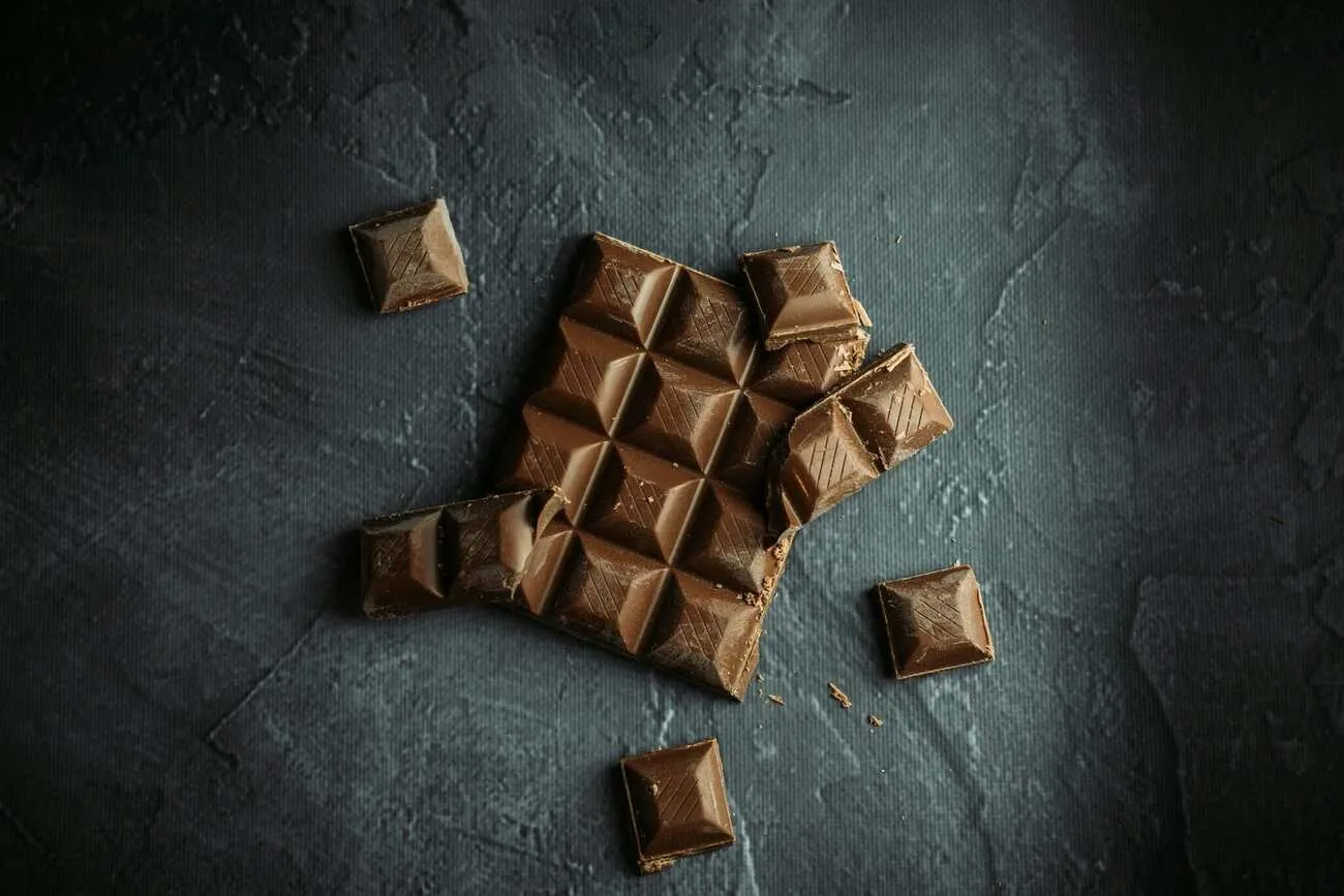 broken chocolate bars