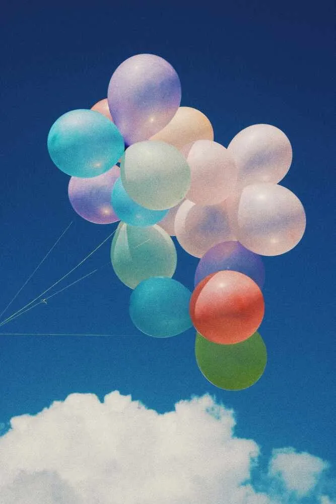 colourful sky balloons
