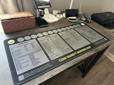 Coin Roll Mat in use