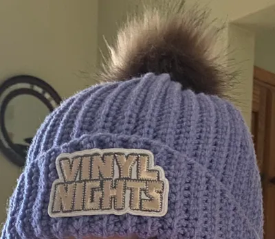 Embroidered Patches - Vinyl Nights is an dance party  the hats are great for our winter events
