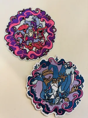 Embroidered Patches - Detailed patches showcasing my art designs