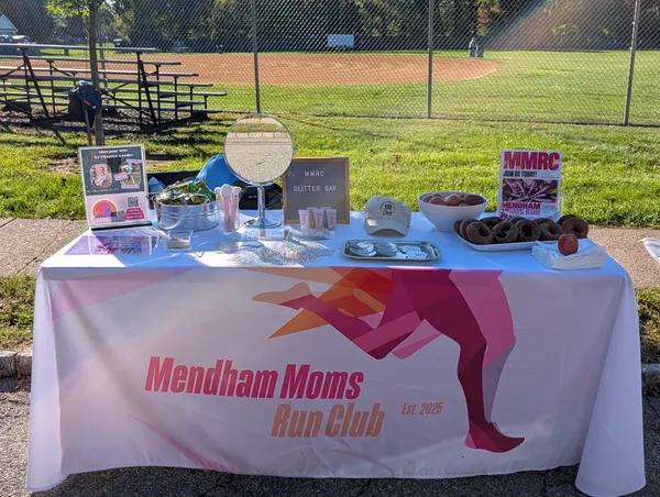 Great cover Used for our sponsor table at our local 5k race