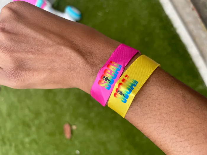 ImprintNow.Com - Full Color Satin Cloth Wristbands