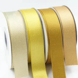 Gold/Silver Purl Double Face Satin Ribbon - Imprint Now