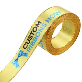 Metallic Edge Satin Ribbon - Imprint Now