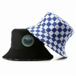 Checkered Cotton Bucket Hat - Imprint Now