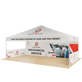 Custom Outdoor Trade Show Displays Heavy Duty 20ft X 10ft - Imprint Now