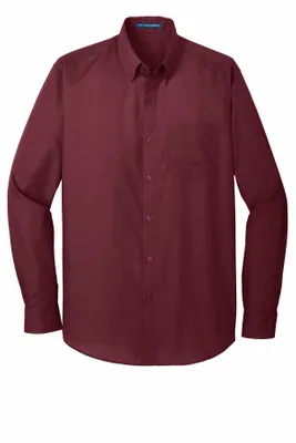 Port Authority Long Sleeve Carefree Poplin Shirt. W100 - Imprint Now