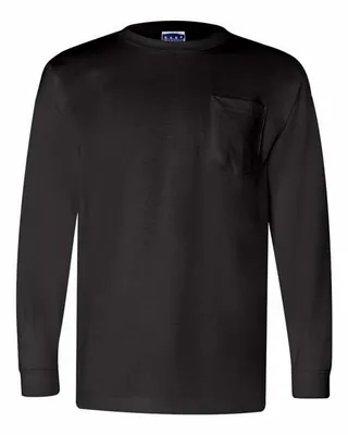Unisex USA Made Long-Sleeve Pocket T-Shirt - Imprint Now