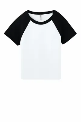 BELLA+CANVAS Women's Micro Rib Raglan Baby Tee BC1201 - Imprint Now