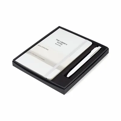 Moleskine® Medium Notebook and GO Pen Gift Set