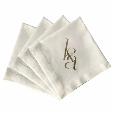 Custom Monogrammed Linen Napkins