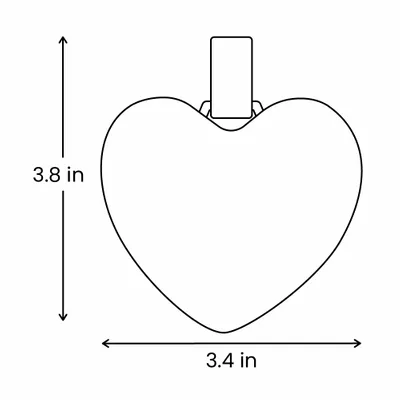 Heart 3.4 in. x 3.8 in.