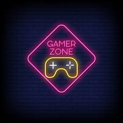 Gamer Zone Neon Sign