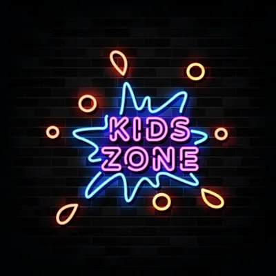 Kids Zone Neon Sign
