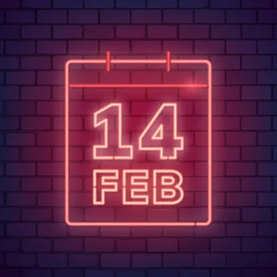 Valentine's Day Date Neon Sign