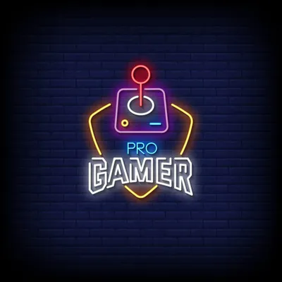 Pro Gamer Joystick Neon Sign