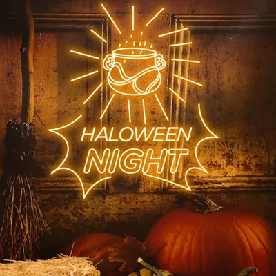 Halloween Night Neon Sign