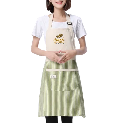 Apron with Happy Bear Patch
