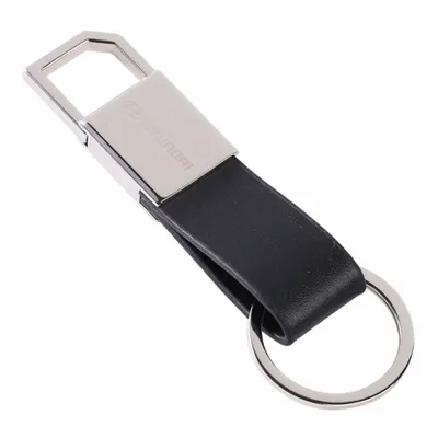 Sturdy Ring Leather Keychain - Imprint Now