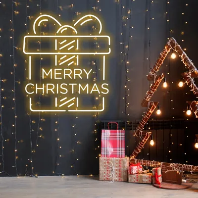 Merry Christmas Gift Neon Sign
