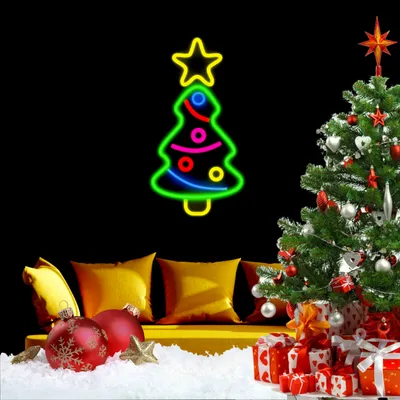 Cute Christmas Tree Neon Sign