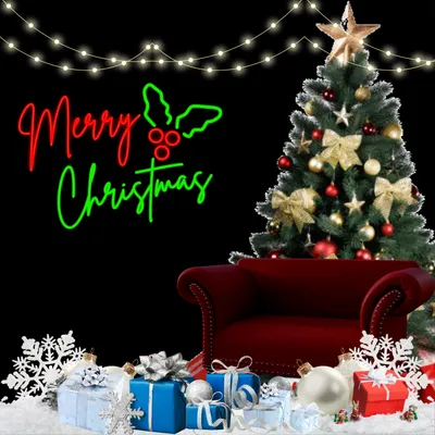 Sparkly Yuletide Neon Sign