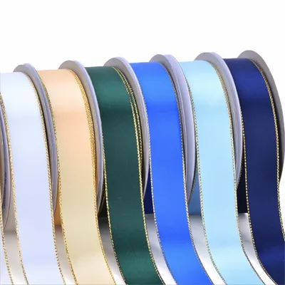 Metallic Edge Double Face Satin Ribbon - Imprint Now