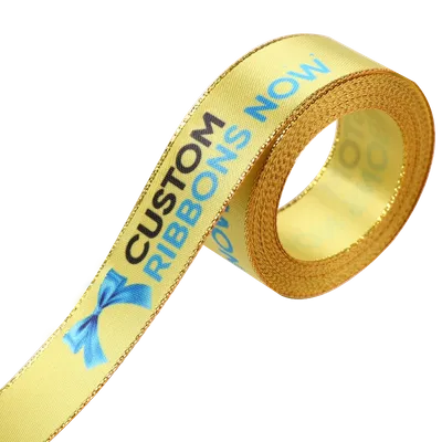 Metallic Edge Satin Ribbon