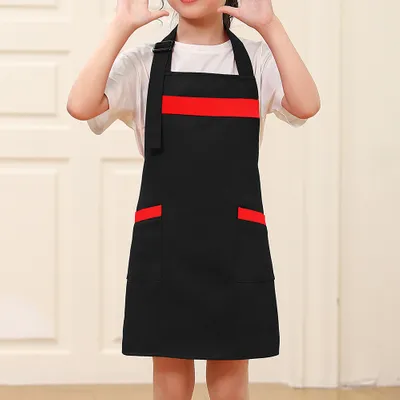 Kids Tiny Cotton Neck Strap Apron