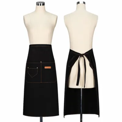 Lengthy Mid-Waist Denim Apron