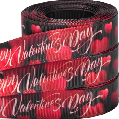 Heat Transferred Grosgrain Ribbon