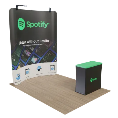 8' x 8' Curved  Zip Up Display - Imprint Now