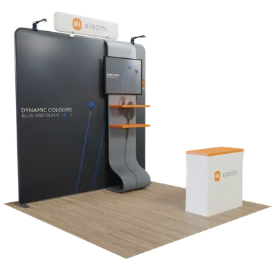 10' x 10' Straight  Media Display - Imprint Now