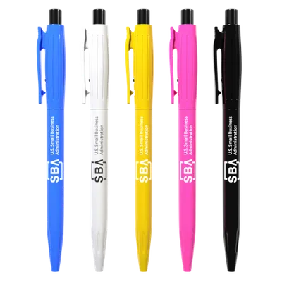 Old Style Retractable Plastic Ball Pen