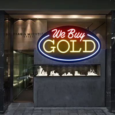 We Buy Gold Neon Sign