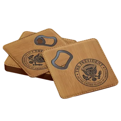 Leather Bottle Opener Coaster - Air Fresheners Now