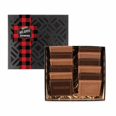 12 Piece Cookie Gift Box With Full Color Belly Band-Vertical