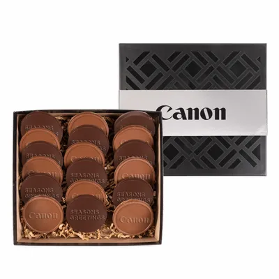 18 Round Cookie Gift Box-Silver