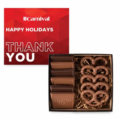 6 Piece Cookie and Confection Gift Box with Pretzels - CFBFC