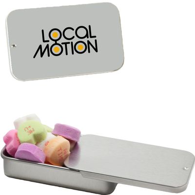 Slider Tin with Conversation Hearts