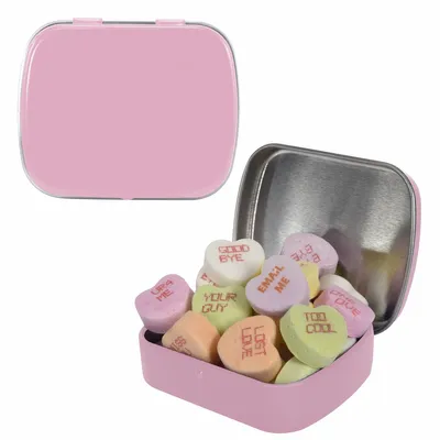 Small Mint Tin with Conversation Hearts