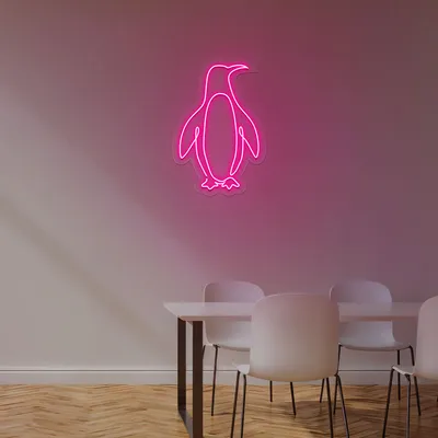 Cute Penguin Neon Sign