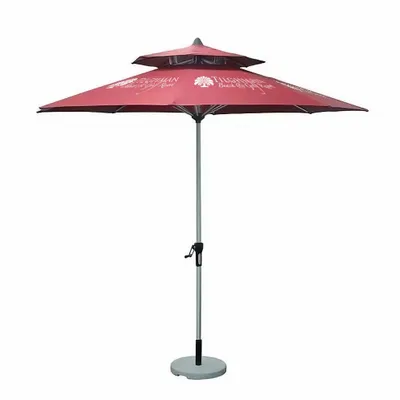 Wood Market Umbrella - 9 ft