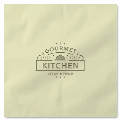Custom Debossed Dinner Napkin - Imprint Now