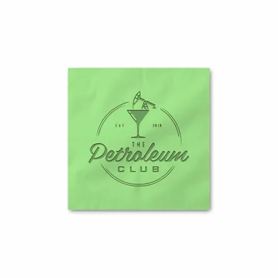 Custom Debossed Beverage Napkin - Imprint Now