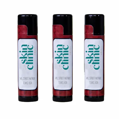 Natural Lip Balm In Black Tube