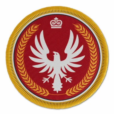 Yellow and Red Bird Military Patch - Imprint Now