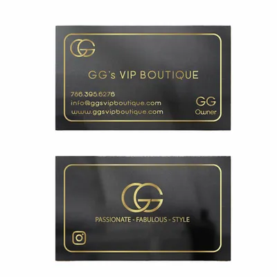 Foil Business Cards