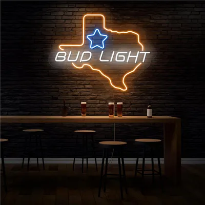 Old West Bud Light Neon Sign